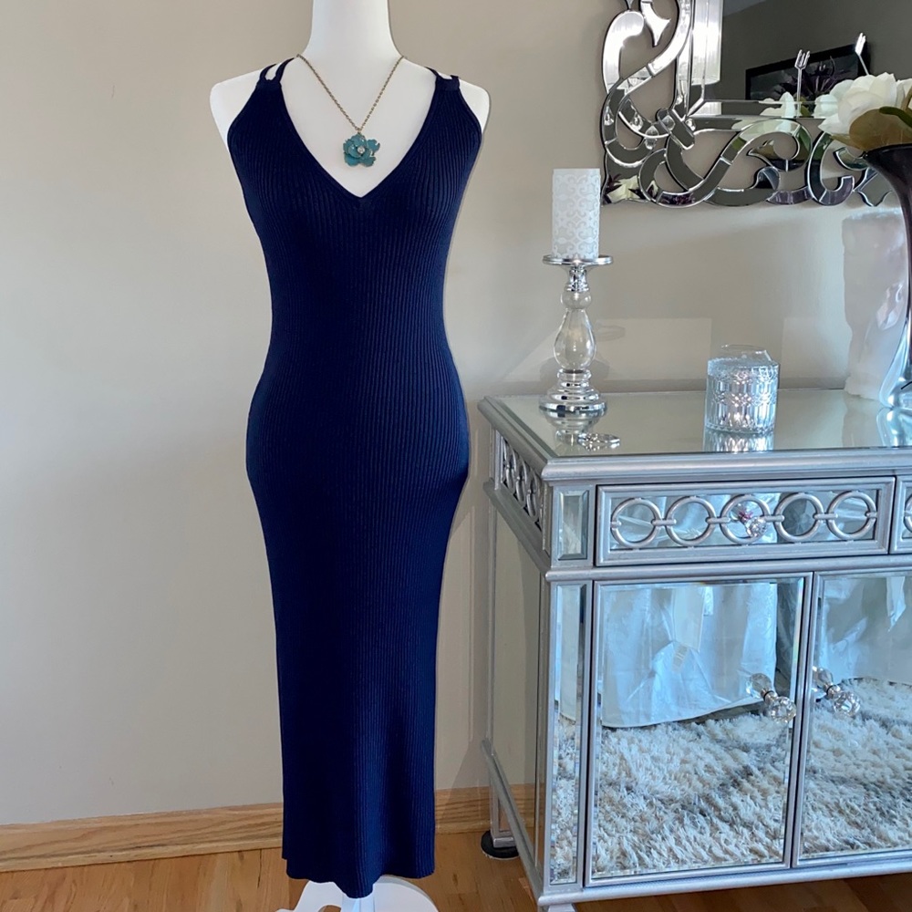 Michael Kors - Long Navy Blue Strap Dress 💙